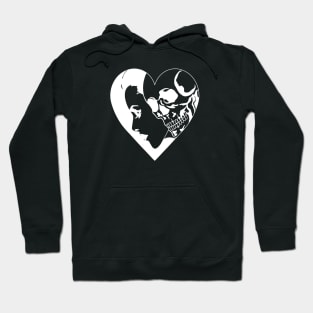 Skull Heart Woman Hoodie